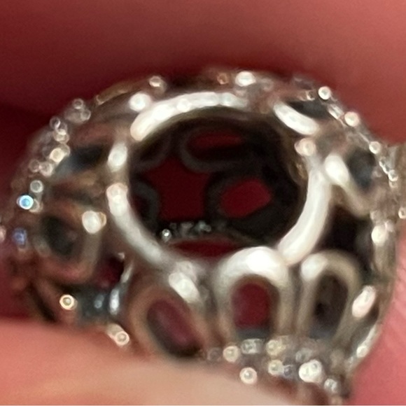 2 Authentic Pandora Floral Brilliance Charm CZ 925 Sterling Silver. - Picture 4 of 5